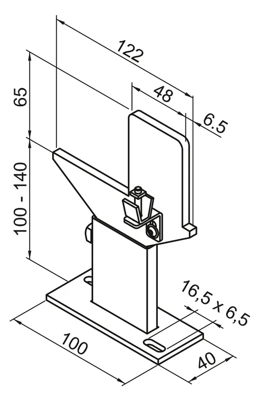 Zehnder Zubehör Fußkonsole FMORV 14-R3, RAL 9016