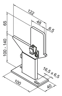 Zehnder Zubehör Fußkonsole FMORV 14-R3, RAL 9016