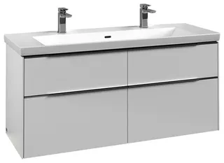 Villeroy & Boch WTUS Subway 3.0 C602L0 1272x576x462mm m. Bel. 4 Ausz. Waschtisch m.tig Pure White – Bild 2