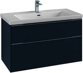 Villeroy & Boch WTUS Subway 3.0 01 973x576x462mm 2 Ausz. Waschtisch m.tig Volcano Black