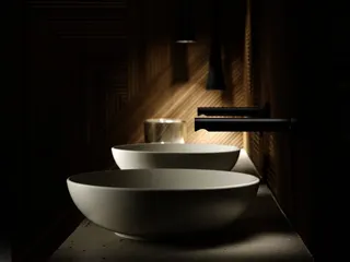 Villeroy & Boch Aufsatzwaschbecken Loop&Friends 420x420mm Rund m. ÜL. Almond CeramicPlus – Bild 3