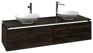 Villeroy & Boch WTUS Legato B599 1600x380x500mm m. Bel. 2 Ausz. für 2 Waschtisch Stone Oak – Bild 2