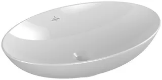 Villeroy & Boch Aufsatzwaschbecken Loop&Friends 620x420mm Oval mit Überlauf Weiß Alpin – Bild 2