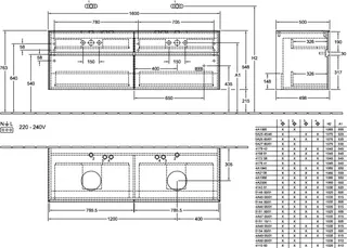 Villeroy & Boch WTUS Collaro C052 1600x548x500mm 4 Ausz. für 2 Waschtisch Kansas Oak – Bild 4