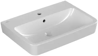 Villeroy & Boch Waschtisch O.novo 650x460mm Eckig 1HL. m. ÜL. geschliffen Weiß Alpin AntiBac cplus – Bild 3