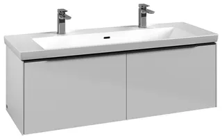 Villeroy & Boch WTUS Subway 3.0 C601L0 1272x429x462mm m. Bel. 2 Ausz. Waschtisch m.tig Brilliant White – Bild 2
