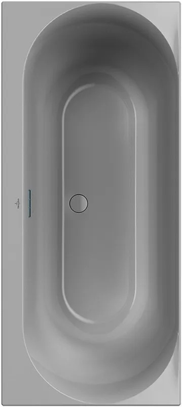Villeroy & Boch Badewanne Loop&Friends 1800x800x470mm OVAL Duo Rechteck Stone White