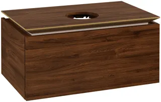 Villeroy & Boch WTUS Legato B569 800x380x500mm 1 Ausz. Waschtisch m.tig Kansas Oak – Bild 2