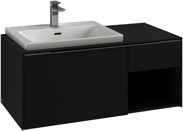 Villeroy & Boch WTUS Subway 3.0 02 1001x423x500mm 2 Ausz. Waschtisch links Cashmere Grey