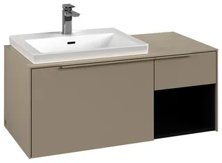 Villeroy & Boch WTUS Subway 3.0 02 1001x423x500mm 2 Ausz. Waschtisch links Cashmere Grey – Bild 2