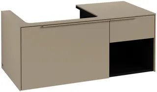 Villeroy & Boch WTUS Subway 3.0 02 1001x423x500mm 2 Ausz. Waschtisch links Cashmere Grey – Bild 3