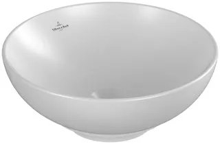 Villeroy & Boch Aufsatzwaschbecken Loop&Friends 380x380mm Rund o. ÜL. Stone White cplus – Bild 2