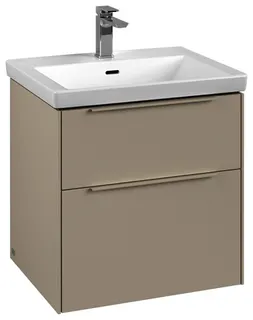 Villeroy & Boch WTUS Subway 3.0 02 572x576x462mm 2 Ausz. Waschtisch m.tig Cashmere Grey – Bild 2