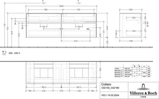Villeroy & Boch WTUS Collaro C021 1600x548x500mm 4 Ausz. für 2 Waschtisch Kansas Oak – Bild 4