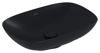 Villeroy & Boch Aufsatzwaschbecken Loop&Friends 560x380mm re-eckig o. ÜL. Graphite cplus – Bild 2