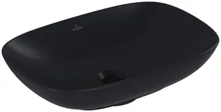 Villeroy & Boch Aufsatzwaschbecken Loop&Friends 560x380mm re-eckig o. ÜL. Graphite cplus – Bild 3
