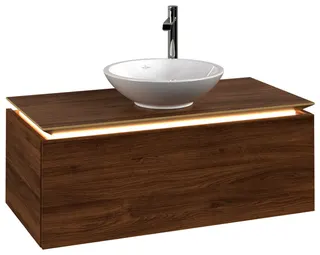 Villeroy & Boch WTUS Legato B571 1000x380x500mm m. Bel. 1 Ausz. Waschtisch m.tig Kansas Oak – Bild 2