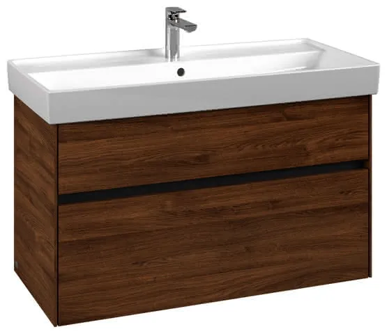 Villeroy & Boch WaschbeckenUS Collaro 954x546x444mm 2 Ausz. Waschbecken m.tig Kansas Oak
