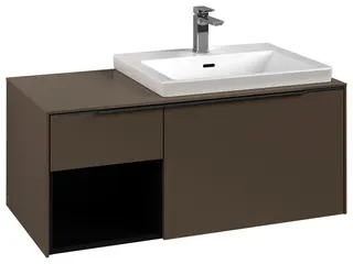Villeroy & Boch WaschbeckenUS Subway 3.0 00 1001x423 x500mm 2 Ausz. Waschbecken rechts Taupe – Bild 2