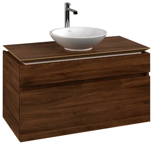 Villeroy & Boch WTUS Legato B572 1000x550x500mm 2 Ausz. Waschtisch m.tig Kansas Oak