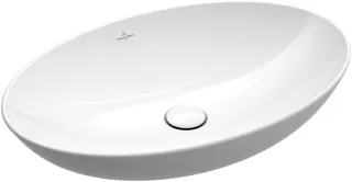 Villeroy & Boch Aufsatzwaschbecken Loop&Friends 560x 380mm Oval m. ÜL. Weiß Alpin CeramicPlus