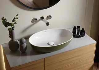 Villeroy & Boch Aufsatzwaschbecken Artis 610x410mm Oval ohne Überlauf Sage Green – Bild 2