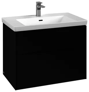 Villeroy & Boch WTUS Subway 3.0 01 772x576x462mm 2 Ausz. Waschtisch m.tig Volcano Black