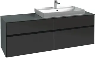 Villeroy & Boch WaschbeckenUS Collaro C027 1600x548x 500mm 4 Ausz. Waschbecken rechts Kansas Oak