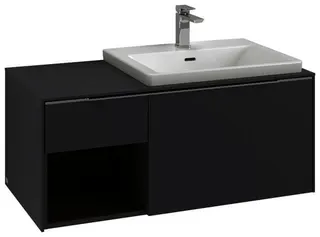 Villeroy & Boch WaschbeckenUS Subway 3.0 02 1001x423 x500mm 2 Ausz. Waschbecken rechts Graphite – Bild 2