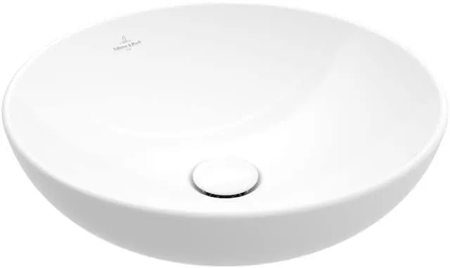 Villeroy & Boch Aufsatzwaschbecken Loop&Friends 380x 380mm Rund m. ÜL. Graphite CeramicPlus