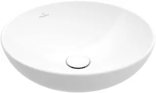 Villeroy & Boch Aufsatzwaschbecken Loop&Friends 380x 380mm Rund m. ÜL. Graphite CeramicPlus – Bild 1