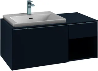 Villeroy & Boch WaschbeckenUS Subway 3.0 00 1001x423 x500mm 2 Ausz. Waschbecken links Kansas Oak