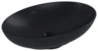 Villeroy & Boch Aufsatzwaschbecken Loop&Friends 560x 380mm Oval m. ÜL. Graphite CeramicPlus – Bild 3