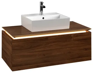 Villeroy & Boch WTUS Legato B603 1000x380x500mm m. Bel. 1 Ausz. Waschtisch m.tig Kansas Oak – Bild 2