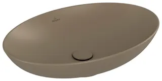 Villeroy & Boch Aufsatzwaschbecken Loop&Friends 620x420mm Oval m. ÜL. Almond CeramicPlus – Bild 2