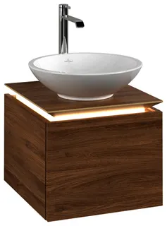 Villeroy & Boch WTUS Legato 450x380x500mm m. Bel. 1 Ausz. Waschtisch m.tig Kansas Oak – Bild 2