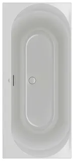 Villeroy & Boch Badewanne Loop&Friends 1700x750x470mm OVAL Duo Rechteck Weiß Alpin – Bild 2