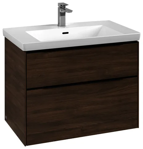 Villeroy & Boch WTUS Subway 3.0 L1 772x576x462mm m. Bel. 2 Ausz. Waschtisch m.tig Arizona Oak