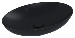 Villeroy & Boch Aufsatzwaschbecken Loop&Friends 620x 420mm Oval o. ÜL. Graphite CeramicPlus – Bild 2