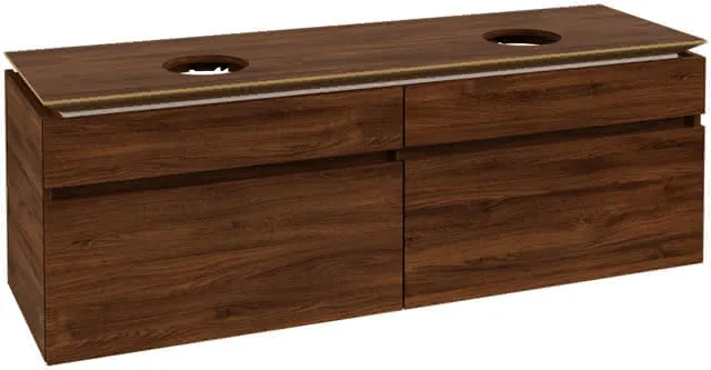 Villeroy & Boch WTUS Legato B600 1600x550x500mm 4 Ausz. für 2 Waschtisch Kansas Oak