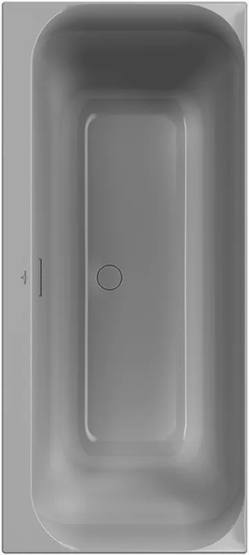 Villeroy & Boch Badewanne Loop&Friends 1700x750x470mm SQUARE Duo Rechteck Stone White