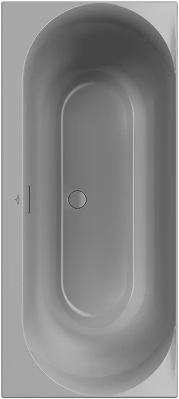 Villeroy & Boch Badewanne Loop&Friends 1700x750x470mm OVAL Duo Rechteck Stone White