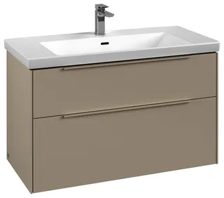 Villeroy & Boch WTUS Subway 3.0 02 973x576x462mm 2 Ausz. Waschtisch m.tig Cashmere Grey – Bild 2