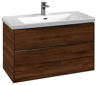 Villeroy & Boch WTUS Subway 3.0 00 973x576x462mm 2 Ausz. Waschtisch m.tig Kansas Oak – Bild 2