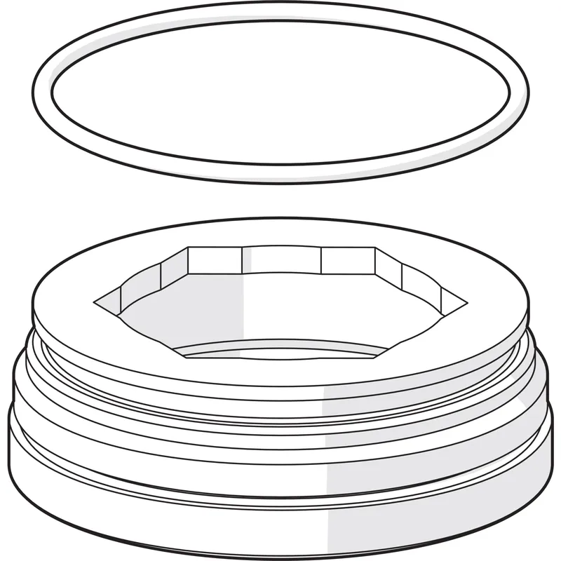 Montagering für Luftsprudler HANSA 59914744 M24x1, SW17, (2019-)