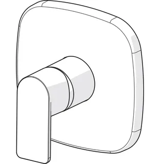 EHM FM-Set f. Brausebatt. HANSASTELA 8785 Ros. soft edge chr – Bild 3