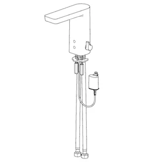Waschtisch-Batt. HANSASTELA 5716 6 V, Bluetooth chr – Bild 3