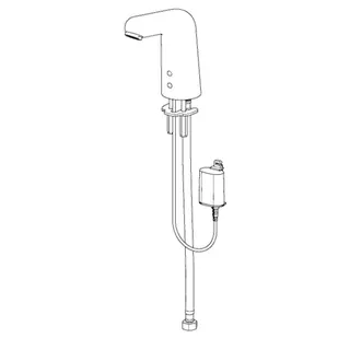 Waschtisch-Batt. HANSAMEDIPRO 0567 6V Kaltw. Bluetooth Ausld. 117 mm DN15 chr – Bild 3