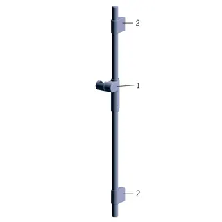 Wandst.garnitur HANSAACTIVEJET 8437 1-strahlig chr/Hellgrau – Bild 4
