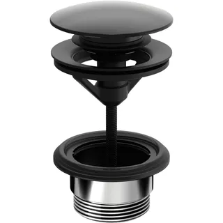 HA Ablaufgarnitur Push-Open HANSA 0764 Matt-Schwarz